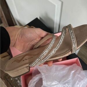 Rhinestone wedding sandals